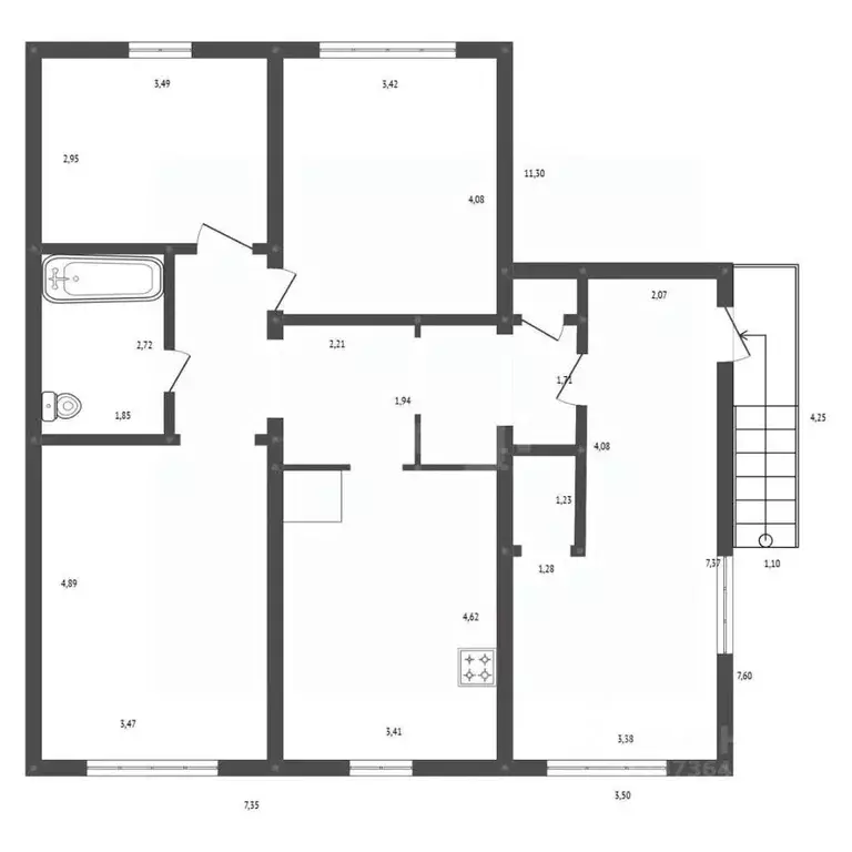 3-к кв. Амурская область, Серышевский муниципальный округ, с. Томское ... - Фото 2