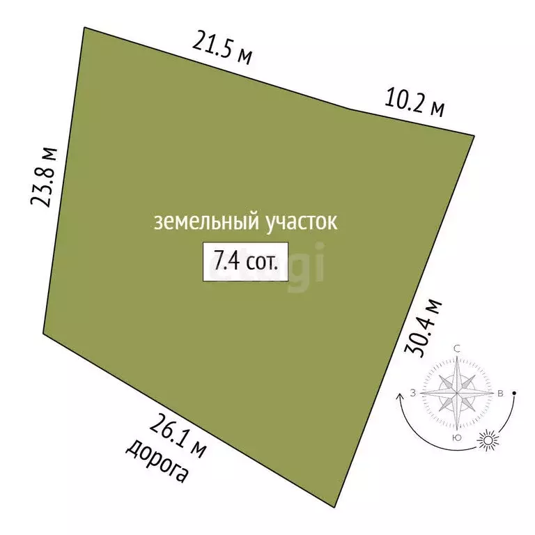 Участок в Омск, Троицкая улица (7.38 м) - Фото 1