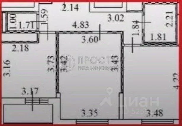 2-к кв. Москва ул. Академика Скрябина, 40 (59.1 м) - Фото 2