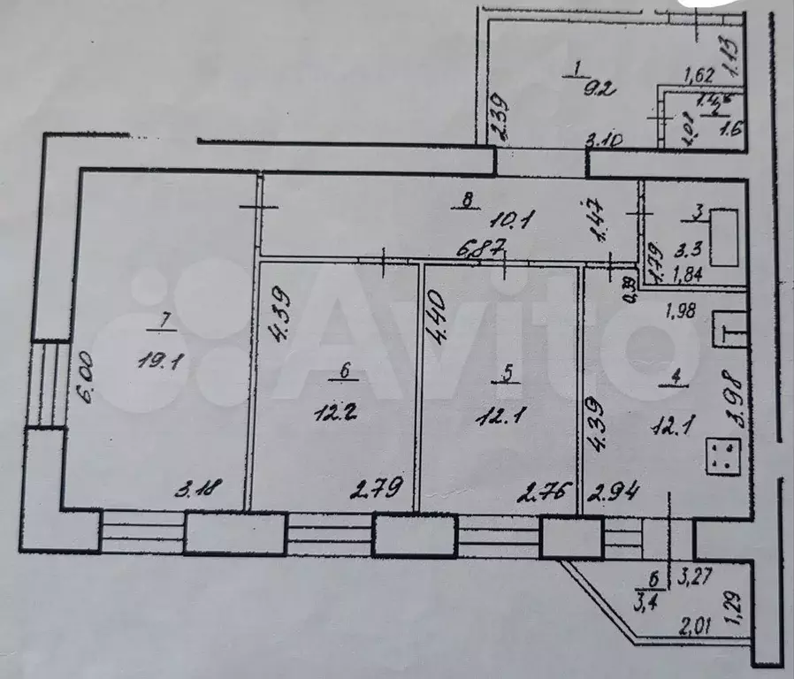 3-к. квартира, 80 м, 2/15 эт. - Фото 0