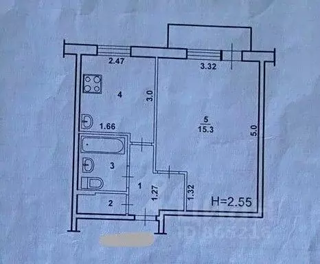 1-к кв. Волгоградская область, Волжский Пионерская ул., 17 (28.4 м) - Фото 2