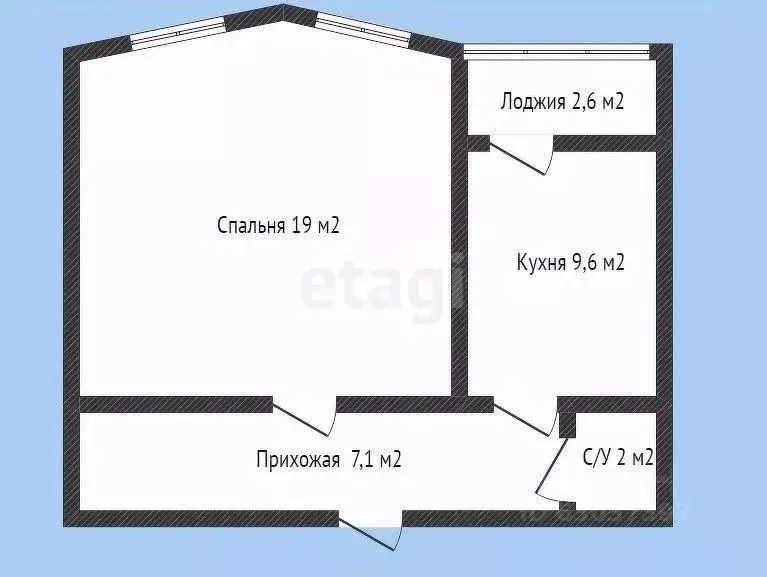 1-к кв. Краснодарский край, Горячий Ключ ул. Бабушкина, 36 (41.3 м) - Фото 1