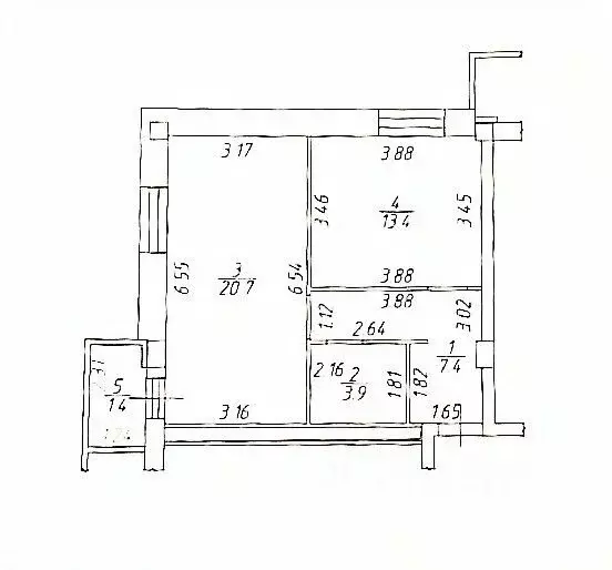2-к кв. Татарстан, Набережные Челны 14-й комплекс, 8А (45.4 м) - Фото 1
