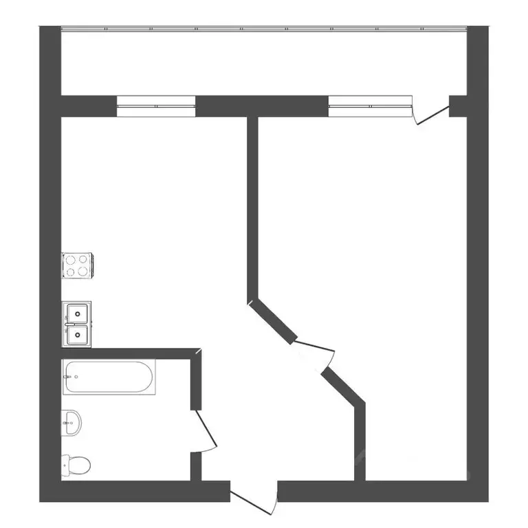 1-к кв. Тюменская область, Тюмень ул. Шишкова, 16/1 (34.6 м) - Фото 1