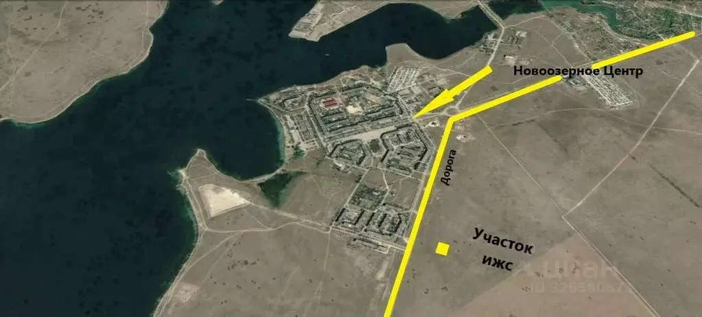 Участок в Крым, Евпатория городской округ, Новоозерное пгт ул. ... - Фото 1