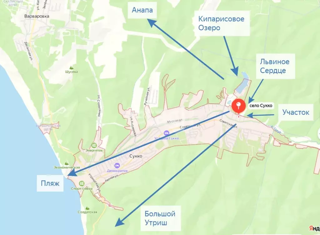 Участок в Краснодарский край, Анапа муниципальный округ, с. Сукко, ... - Фото 1