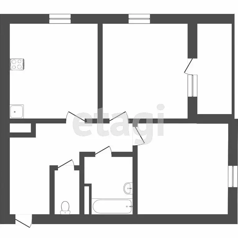 2-комнатная квартира: Тюмень, улица Николая Зелинского, 16 (69.1 м) - Фото 0