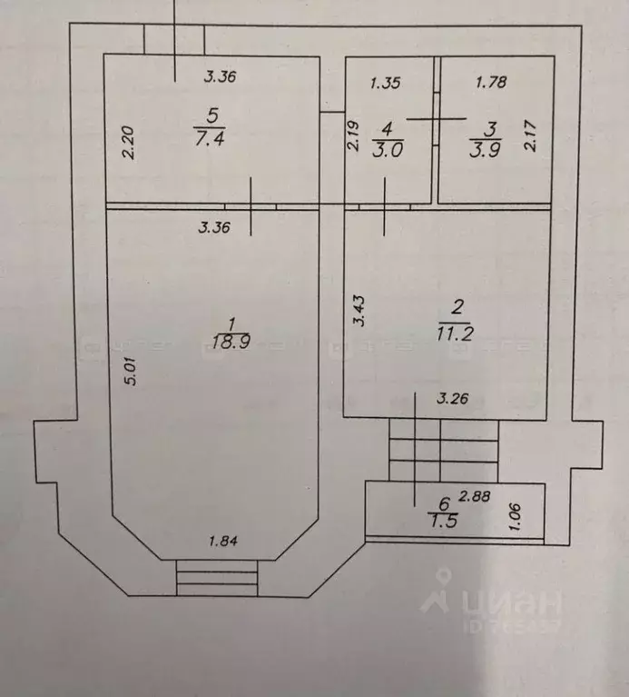 1-к кв. Татарстан, Казань ул. Космонавтов, 6А (44.4 м) - Фото 1