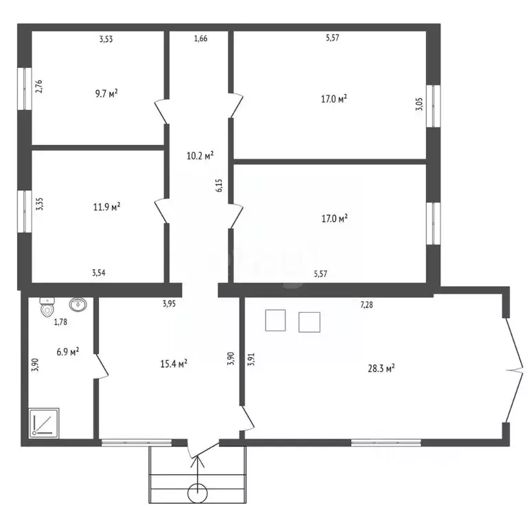 3-к кв. Амурская область, Благовещенский район, с. Чигири Восточная ... - Фото 2