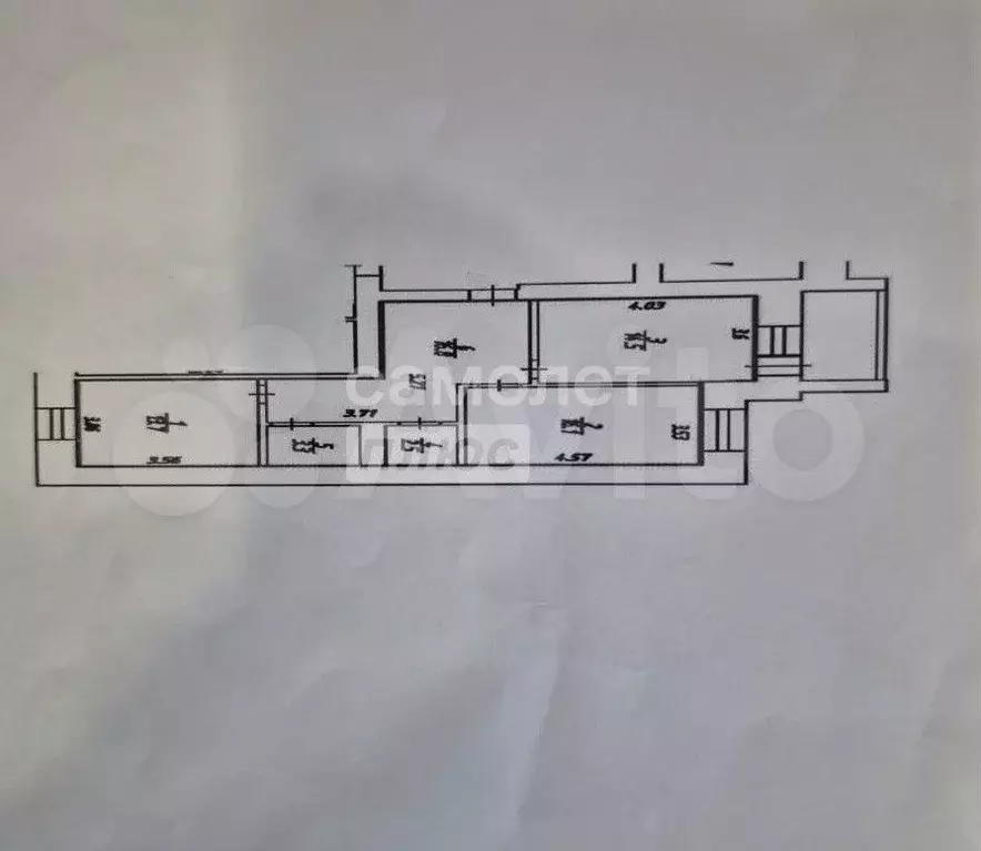 2-к. квартира, 66,9 м, 6/9 эт. - Фото 0