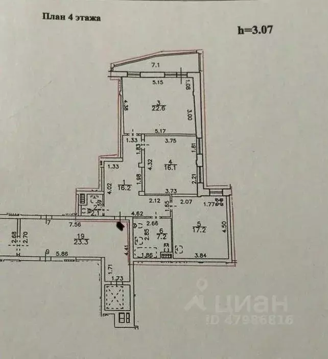 2-к кв. Санкт-Петербург 13-я Васильевского острова линия, 54 (80.0 м) - Фото 1