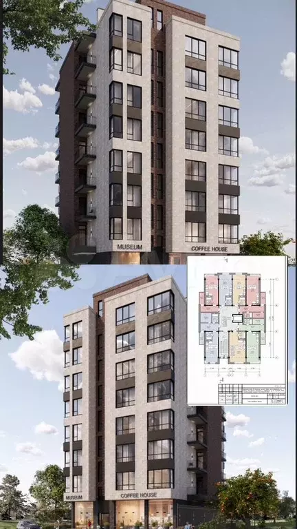 1-к. квартира, 58 м, 5/8 эт. - Фото 1