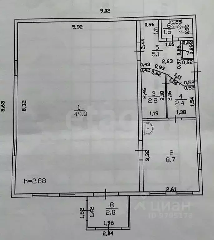 Помещение свободного назначения в Татарстан, Казань Хибинская ул., 18А ... - Фото 1