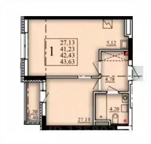 1-к кв. Башкортостан, Уфа Затон-Восточный жилрайон, Паруса жилой ... - Фото 1