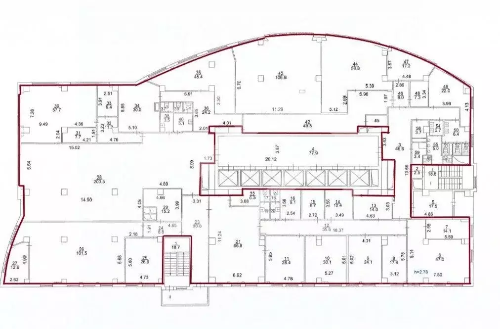 Помещение свободного назначения в Москва ул. Ивана Франко, 8 (1589 м) - Фото 2