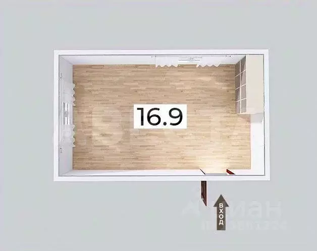 Комната Омская область, Омск ул. Лукашевича, 8А (17.6 м) - Фото 1