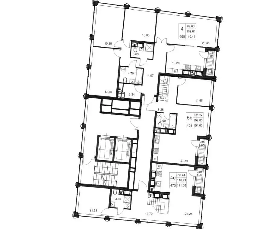 3-к кв. Санкт-Петербург ул. Челюскина, 8 (115.0 м) - Фото 1