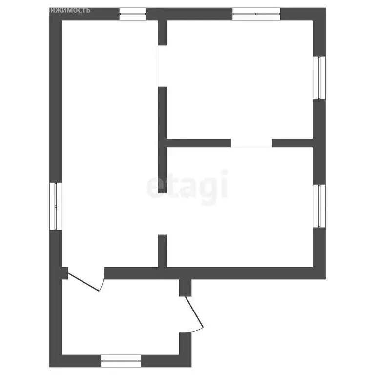 Дом в село Песчаное, Набережная улица (55.5 м) - Фото 1