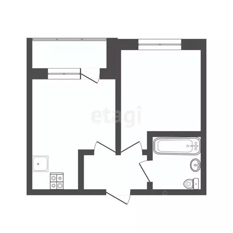 1-к кв. Ярославская область, Ярославль просп. Фрунзе, 54Б (33.8 м) - Фото 2