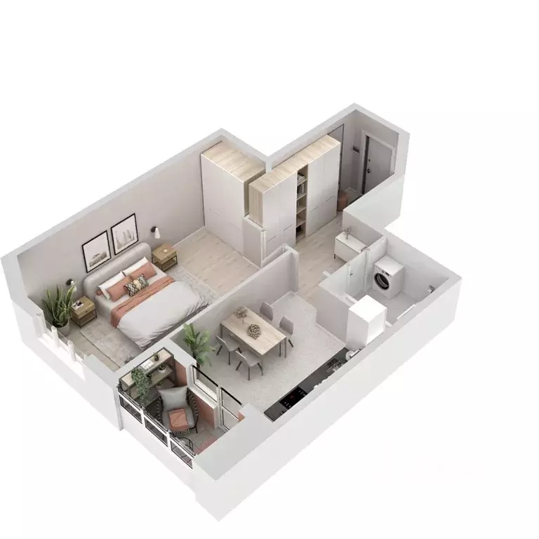 1-к кв. Рязанская область, Рыбное  (44.94 м) - Фото 1