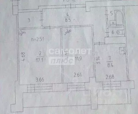 2-к кв. Пермский край, Пермь ул. КИМ, 5 (51.9 м) - Фото 2