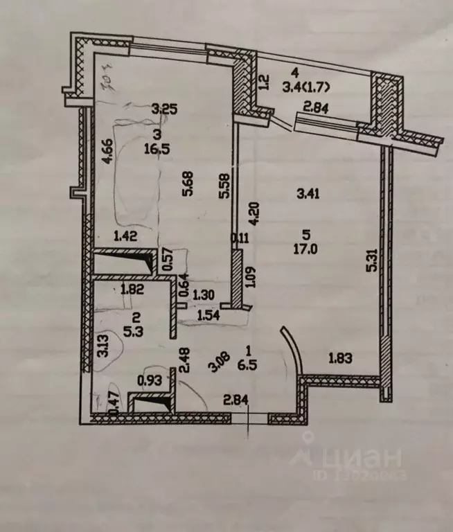 1-к кв. Татарстан, Казань ул. Юлиуса Фучика, 8Б (47.0 м) - Фото 1