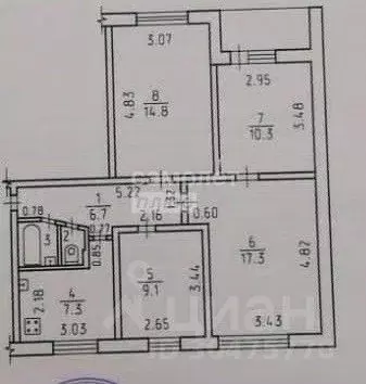 4-к кв. Удмуртия, Ижевск Клубная ул., 83А (68.4 м) - Фото 1