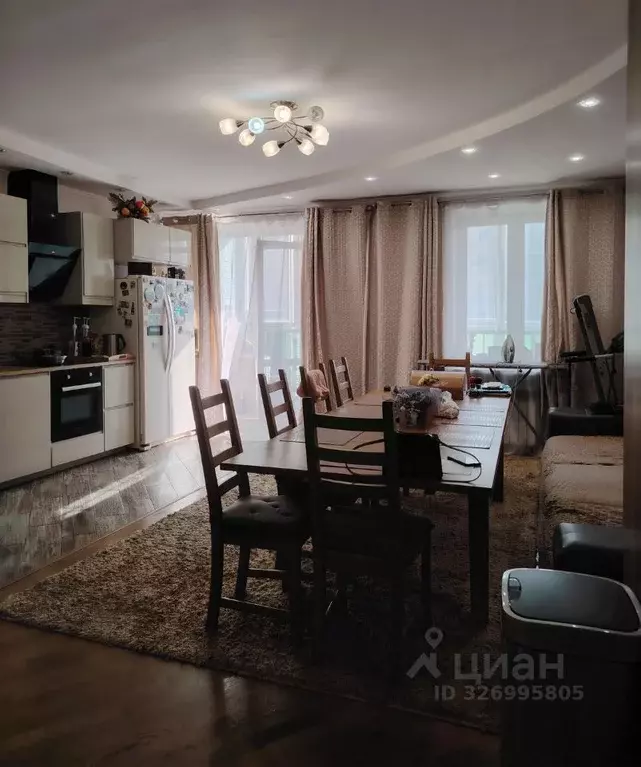 3-к кв. Омская область, Омск ул. Крупской, 14к2 (77.0 м) - Фото 1