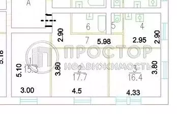 Комната Москва 1-я Владимирская ул., 8 (17.7 м) - Фото 2
