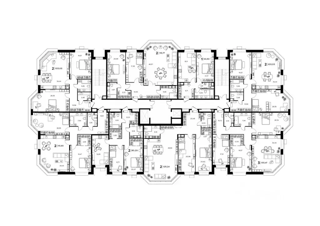 2-к кв. Пензенская область, Заречный Братская ул., 8 (125.24 м) - Фото 1