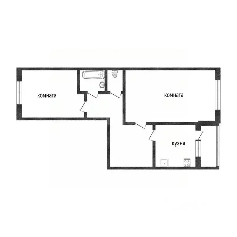 2-к кв. Ленинградская область, Кириши ул. Декабристов Бестужевых, 11 ... - Фото 1