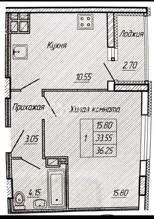 1-к кв. Ивановская область, Иваново ул. 1-я Полевая, 36 (40.0 м) - Фото 1