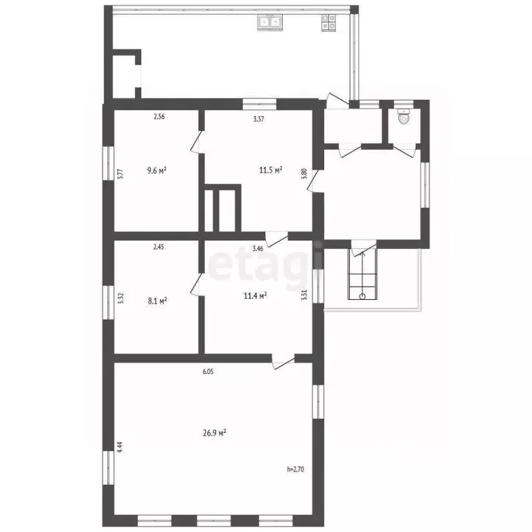 Дом в Архангельская область, Архангельск пос. 2-го Лесозавода, ул. ... - Фото 2