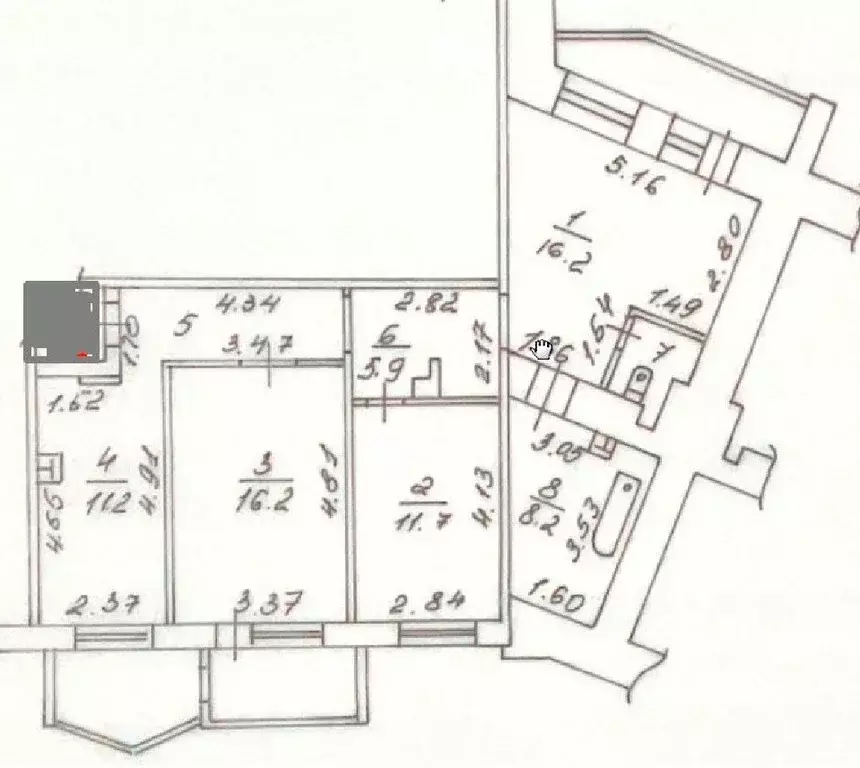 3-к кв. Красноярский край, Красноярск Краснодарская ул., 19А (83.3 м) - Фото 0