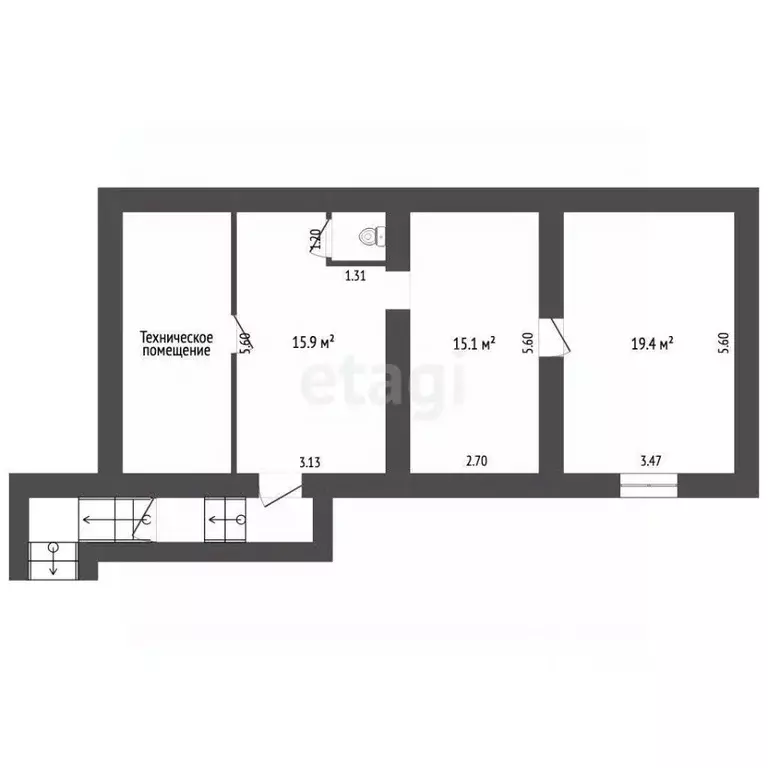 Помещение свободного назначения в Севастополь ул. Пионерская, 3 (52 м) - Фото 2