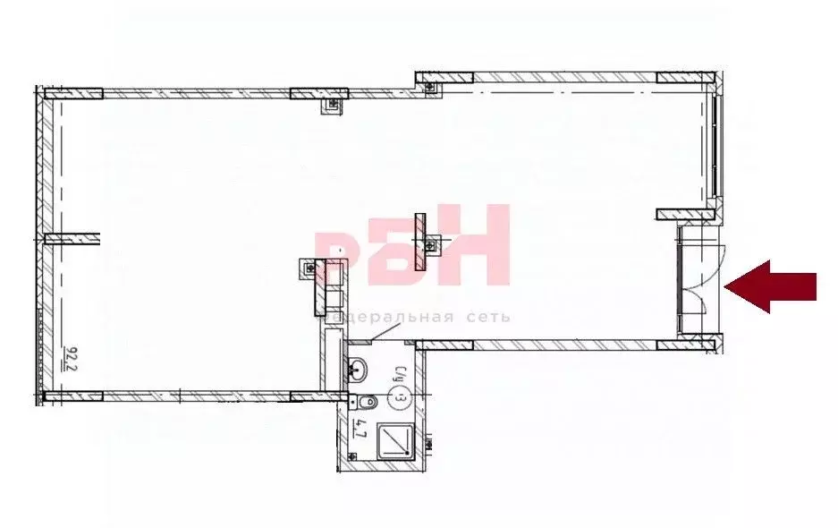Помещение свободного назначения в Свердловская область, Екатеринбург ... - Фото 2