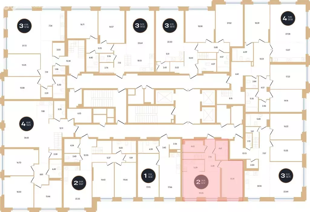 2-комнатная квартира: Уфа, улица Рихарда Зорге, 73/1 (93.8 м) - Фото 2