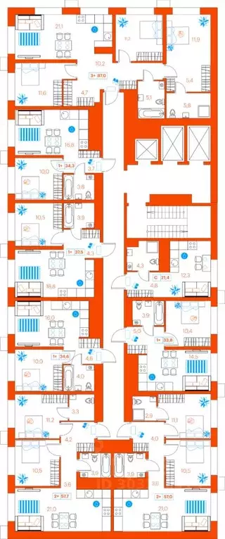 3-к кв. Тюменская область, Тюмень ул. Ветеранов Труда, 36/1 (100.3 м) - Фото 1