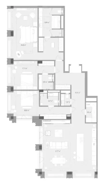 3-к кв. Москва Садовая-Сухаревская ул., 14 (169.76 м) - Фото 0