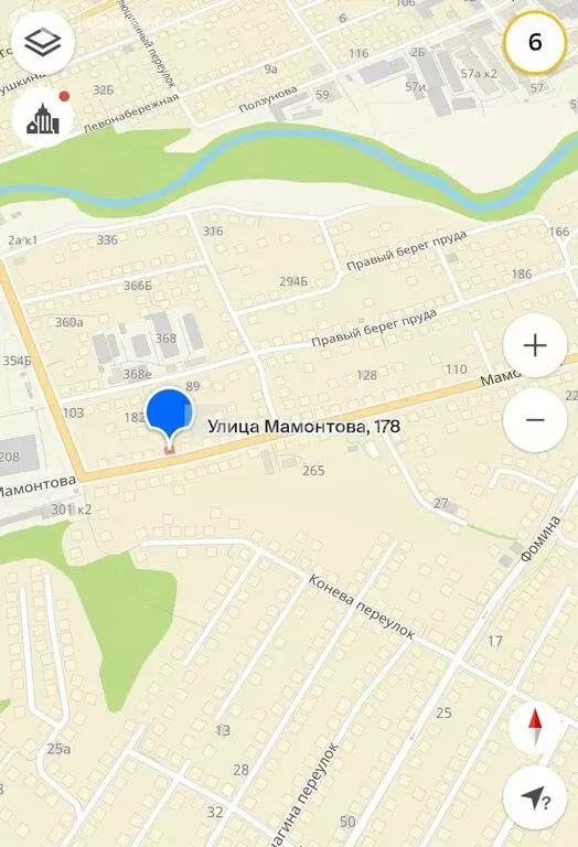 Участок в Барнаул, улица Мамонтова, 178 (5.53 м) - Фото 0