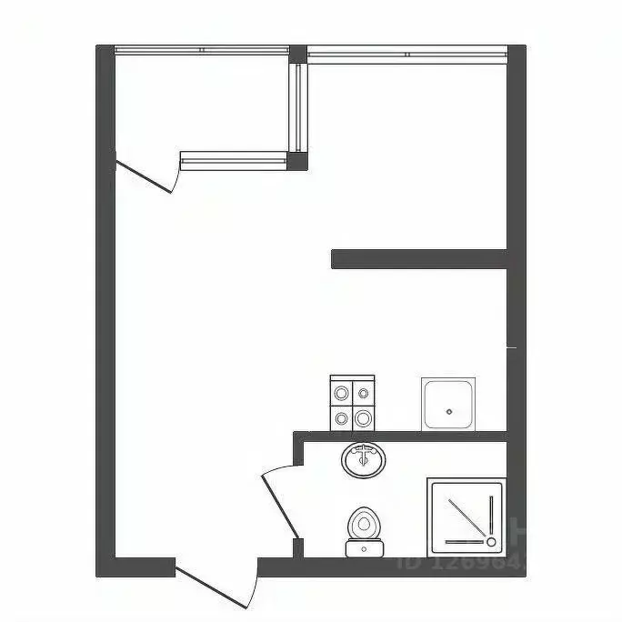 Студия Москва Ходынский бул., 20А (32.3 м) - Фото 0