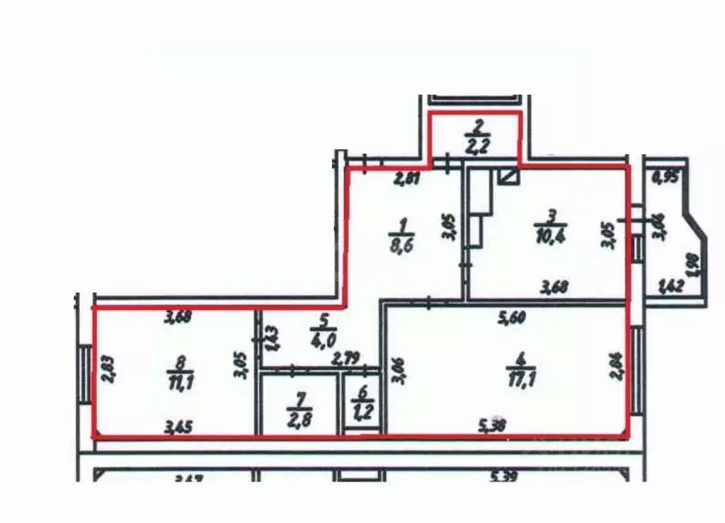 2-к кв. Костромская область, Кострома Южная ул., 30 (57.4 м) - Фото 0