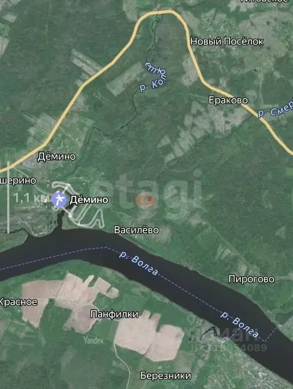 Участок в Ярославская область, Рыбинский муниципальный округ, д. ... - Фото 1