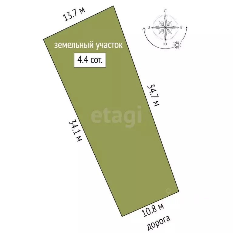 Участок в Челябинская область, Челябинск Трубопрокатчик-2 СНТ,  (4.55 ... - Фото 2