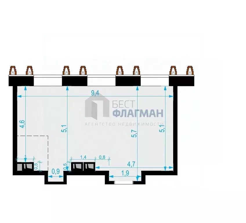 Помещение свободного назначения в Москва Выборгская ул., 18 (48 м) - Фото 2