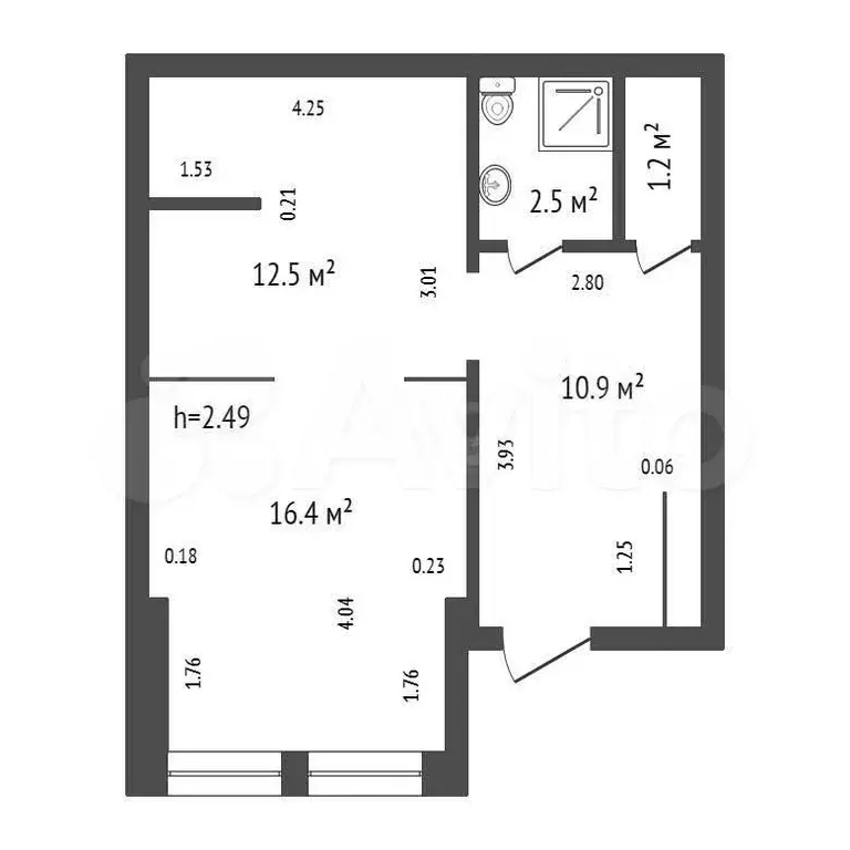 Продам помещение свободного назначения, 43.5 м - Фото 0