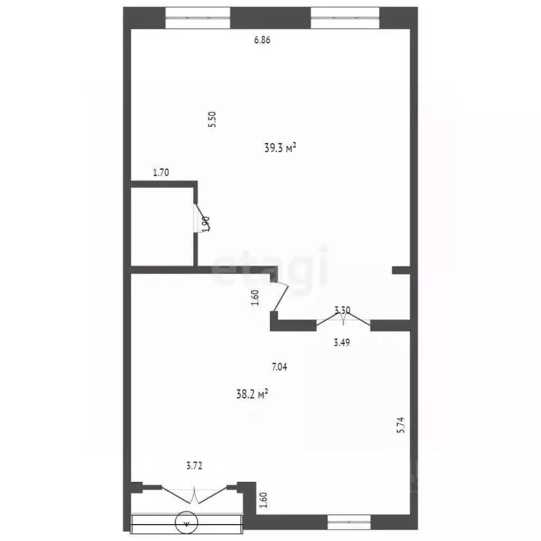 Торговая площадь в Тюменская область, Тюмень Советская ул., 88 (80 м) - Фото 1