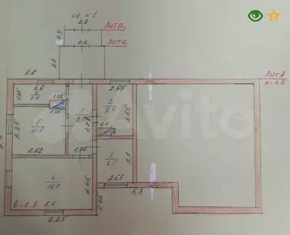 Аукцион: 3-к. квартира, 60,7 м, 1/1 эт. - Фото 0