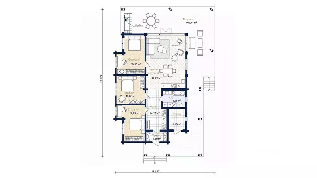 Дом в Ленинградская область, Всеволожский район, Куйвозовское с/пос, ... - Фото 2