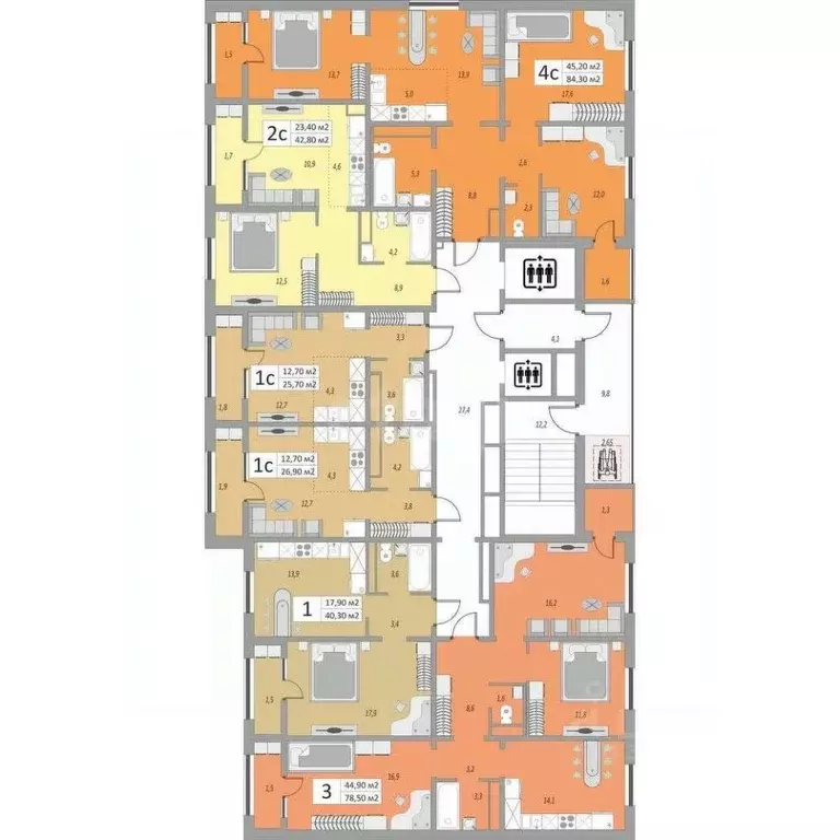 2-к кв. Оренбургская область, Оренбург ул. Юркина, 2 (66.3 м) - Фото 1